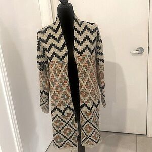 Debut, Rainbow Aztex Open style duster Cardigan Size Medium/Large